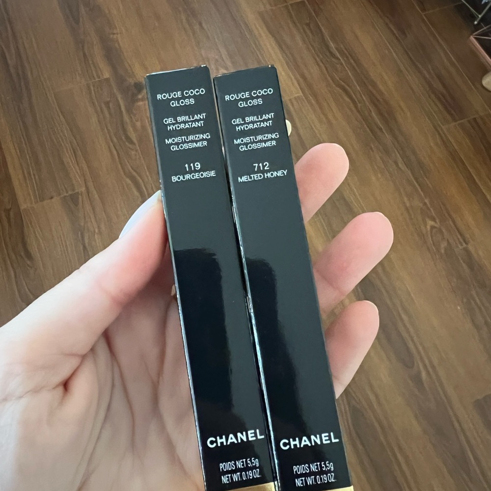 CHANEL Rouge Coco Gloss Duo - Bourgeoisie & Melted Honey